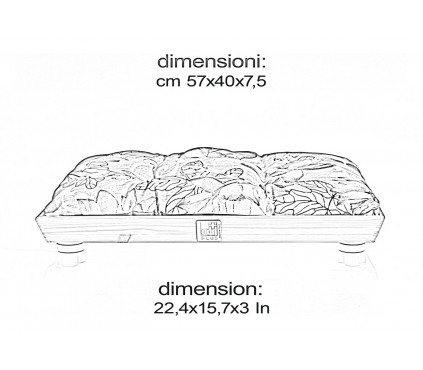 Pet bed with double face cushion