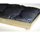 Dog and cat bed Woodys with handle and double face cushion