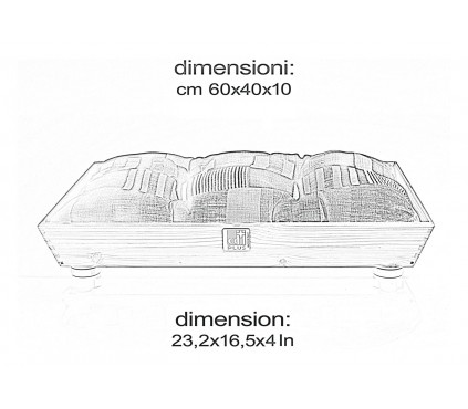 Lettino per cani e gatti, cuccia in legno “Woodys”
