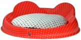 Designer dogs and cats small bed, removable cushion