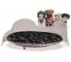 Small dogs and cats designer bed, indoor.