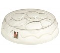 Luxury bowl, small dogs and cats with paw print design
